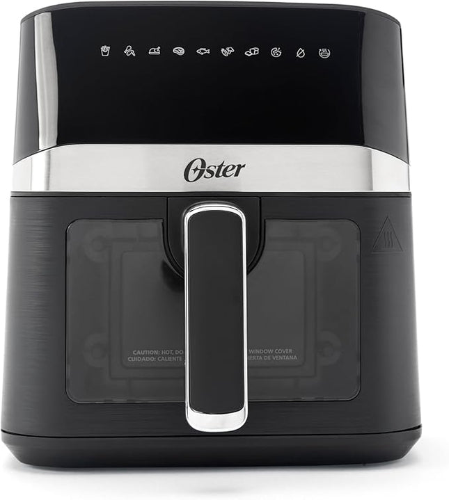 Oster Compact Air Fryer, 4-Quart Digital Airfryer with Window, Easy-to-Use Countertop Air Fryer
