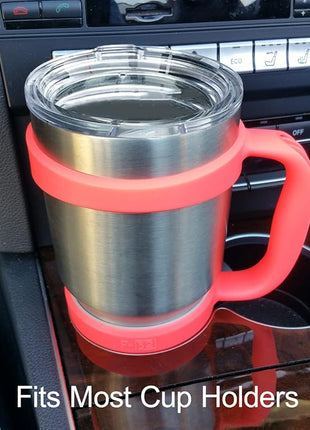 F-32 Handle - 19 COLORS - 30oz Size - Compatible with 30 oz YETI and 30 oz. OZARK TRAIL Tumbler Travel Mug - BPA FREE (30OZ, NEON WATERMELON, 1 Count (Pack of 1))