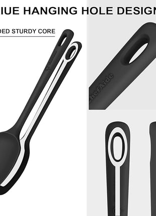 3 Pieces Silicone Spatula Set, Food Grade Rubber Spatula, Upgrade Strong Handle with Ergonomic Grip, Heat Resistant for Nonstick Cookware, Cooking