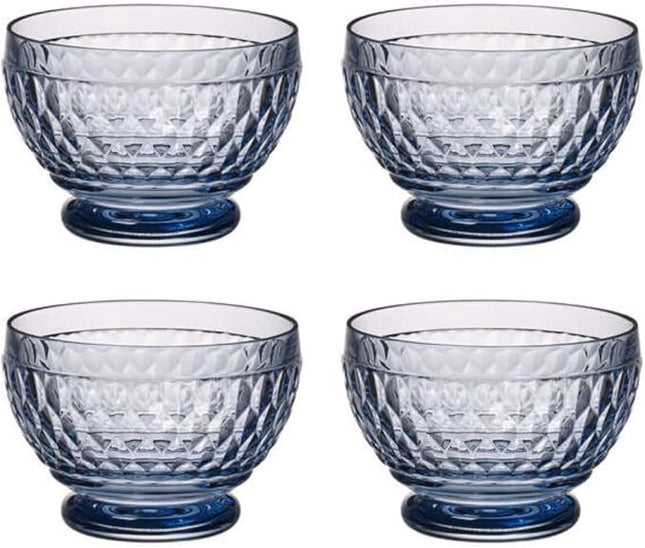 Villeroy & Boch Boston Glass Bowl Set of 4, Blue