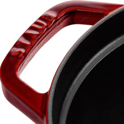 STAUB Cast Iron Roaster/Cocotte, Oval 33 cm, 6.7 L, Grenadine