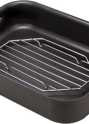 HIC Kitchen Roasting Octagonal Baking Rack, Chrome-Plated Steel Wire, Fits Oval And Smaller Roasting Pans, 10 x 6 x 0.5-Inches