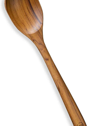 FAAY Teak Wooden Utensils, Healthy Spoon and Spatula Handcraft from High Moist-Resistance Teakwood for Non Stick Cookware (Corner Spoon - Right Hand)