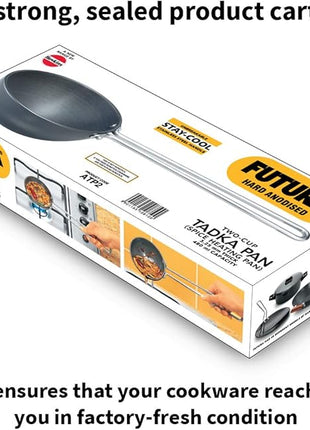 FUTURA Anodised Heating Pan, 4.72 IN, Black