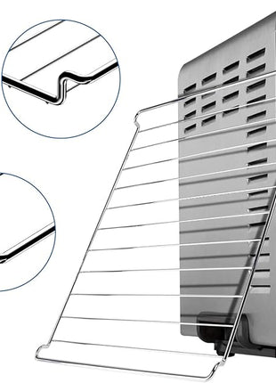 Oven Rack Replacement for Cuisinart TOA-60 TOA-65 Air Fryer Convection Toaster Oven, Dishwasher Safe Air Fryer Wire Rack for Oven Cooking, 12.4" x 11" Cooking Rack & Cooling Rack