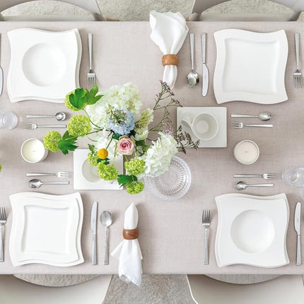 Villeroy & Boch New Wave Dinner Plate, 10.5 in, Premium Porcelain, White