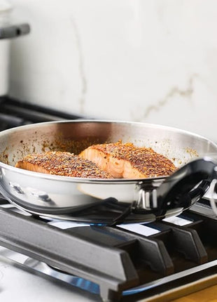 Farberware Classic Stainless Steel Cookware Pots and Pans Set, 15-Piece,50049,Silver