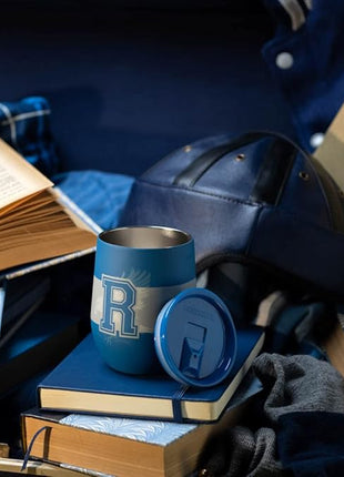 Corkcicle Stemless Insulated Wine Glass Tumbler - Keeps Beverages Cold 6 Hours & Hot 3 Hours - Stainless Steel - Easy-Grip - Summer Drinkware Gift - Keeps Drinks Ice Cold - 12 oz - Ravenclaw