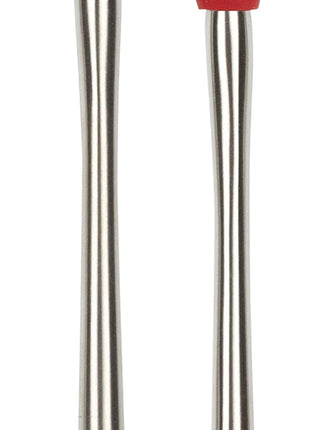 Tovolo Flex-Core Stainless Steel Handled Mini Spatula & Spoonula Set of 2, Kitchen Utensil Set, BPA-Free Silicone, Safe for Cast Iron & Cookware Dishwasher-Safe