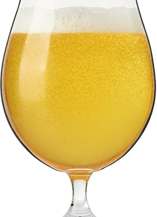 Spiegelau Classic Tulip Beer Glass, European-Made Crystal Drinking Glasses Perfect for Belgian Ales, IPA Beers, Cocktails, Sodas, Beverages, Smoothies, Home Bar Accessories, 15.5 oz, Set of 4