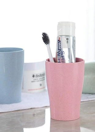 shopwithgreen 14 oz Wheat Straw Cups, Unbreakable Drinking Glasses Stackable | Reusable Water Tumbler, Mug Set for Coffee, Wine, Camping, BPA-Free | Dishwasher & Microwave Safe