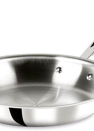 All-Clad D3 10 Inch Stainless Steel Frying pan, 3-Ply Stainless Steel Pan, Induction, Oven Broiler Safe 600F Skillet, Professional Cookware, Silver