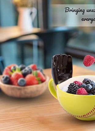 MAX'IS Creations The Softball Mug with a Glove, Softball Gifts for Girls 8-12 12-14 Coach Gifts Mom Gift Kids Christmas Gift Stuff, Novelty Ceramic Big Funny Coffee Mug 16oz