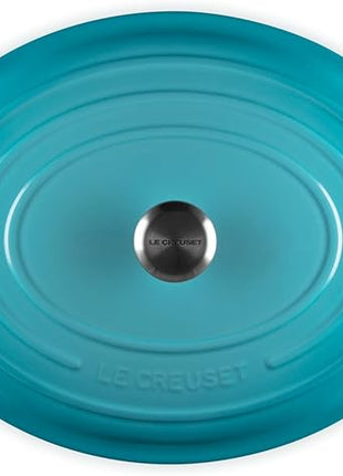 Le Creuset Enameled Cast Iron Signature Oval Dutch Oven, 15.5qt., Caribbean