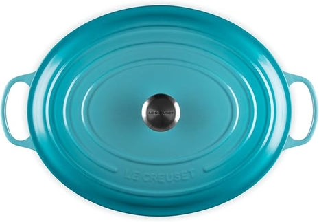 Le Creuset Enameled Cast Iron Signature Oval Dutch Oven, 15.5qt., Caribbean
