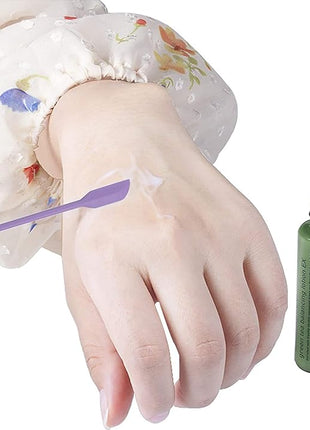 Mini Spatula Silicone Spatula Set - 4pcs Small Makeup Scrapers for Cosmetics, Reusable Beauty Tiny Tools, Thin Jar Scraper, Get the Last of the Makeup Out of the Bottle(Purple)