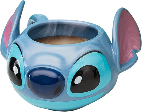 Disney Lilo and Stitch Officially Licensed Oversized Coffee Mug, Heat Resistant Disney Character Novelty Gift and Keepsake Tea Cup | Paladone