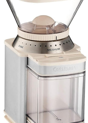 Cuisinart Coffee Grinder, Electric One-Touch Automatic Burr Coffee Grinder with 18-Position Grind Selector, Cup Size Selector for 4 – 18 Cups, Cream Stainless Steel