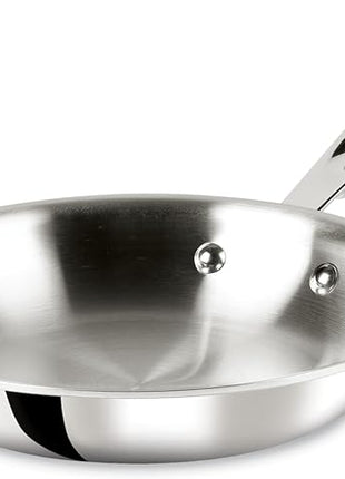 All-Clad D3 3-Ply Stainless Steel Fry Pan 8 Inch Induction Oven Broiler Safe 600F Pots and Pans, Cookware Silver