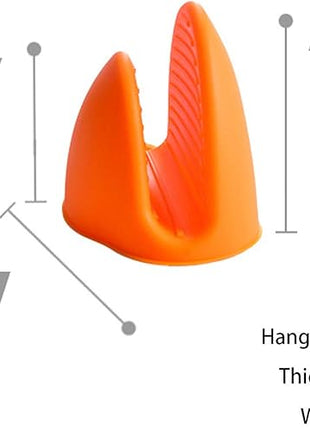 NEPAK 4 Pairs Silicone Cooking Pinch Grips Oven Mitts Potholder for Kitchen Cooking & Baking