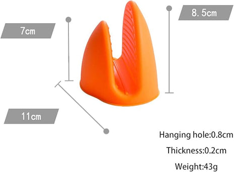 NEPAK 4 Pairs Silicone Cooking Pinch Grips Oven Mitts Potholder for Kitchen Cooking & Baking