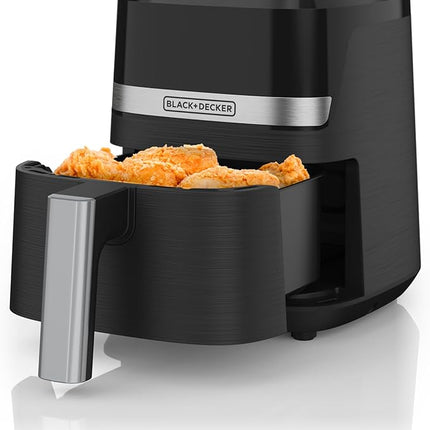 BLACK+DECKER Purifry 2QT Air Fryer, Crispy Deep Fried Taste without the Fat, Plus Bake, Dehydrate, and Keep Food Warm, Digital Touchscreen and Auto Shut-Off