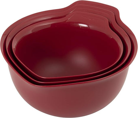 KitchenAid Universal Mixing Bowls, Set Of 3, Empire Red