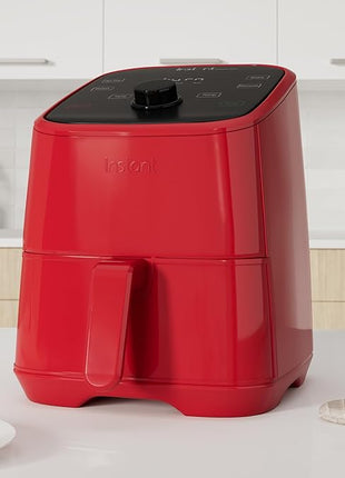Instant Pot Vortex 2QT Mini Air Fryer, Small Air fryer that Crisps,Reheats,Bakes,Roasts for Quick Easy Meals,Includes over 100 In-App Recipes, is Dishwasher-Safe, from the Makers of Instant Pot, Red