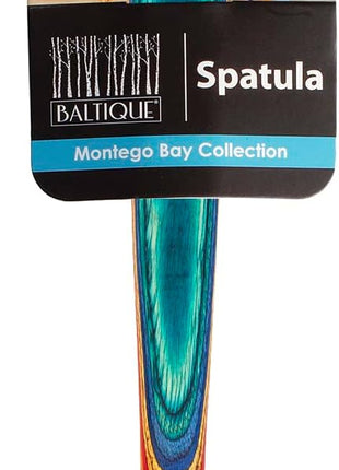 Totally Bamboo Baltique Montego Bay Collection 12-1/2" Wooden Spatula, Safe for Nonstick