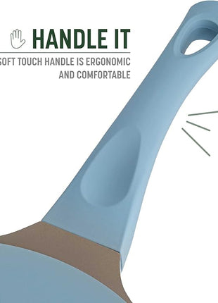 Goodful All-in-One Pan, Multilayer Nonstick, High-Performance Cast Construction, Multipurpose Design Replaces Multiple Pots and Pans, Dishwasher Safe Cookware, 11-Inch, 4.4-Quart Capacity, Blue Mist