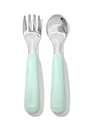 OXO Tot Fork and Spoon Set - Opal
