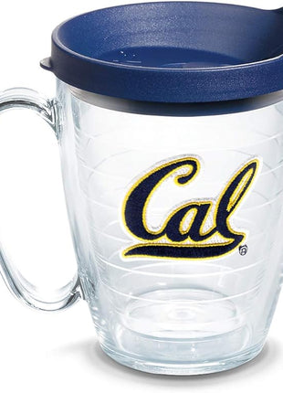 Tervis Made in USA Double Walled University of California UC Berkeley Golden Bears Insulated Tumbler Cup Keeps Drinks Cold & Hot, 16oz 2pk, Emblem