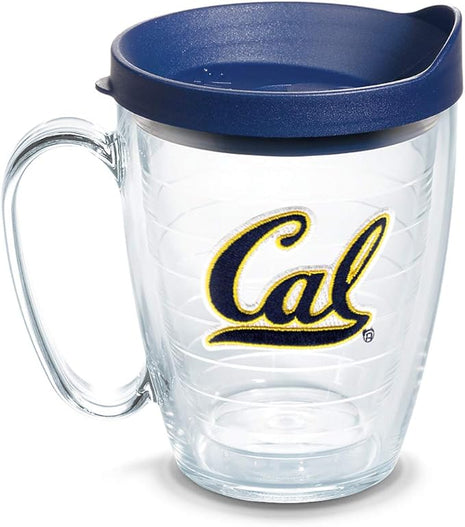 Tervis Made in USA Double Walled University of California UC Berkeley Golden Bears Insulated Tumbler Cup Keeps Drinks Cold & Hot, 16oz 2pk, Emblem