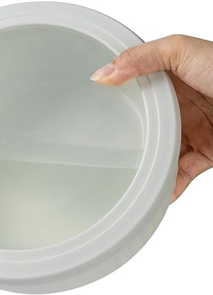 COOK WITH COLOR Prep Bowls with Lids- Wide and Deep Nesting Plastic Small Mixing Bowl Set with Lids, 12 Piece Set - Wide Bowls, Blue/Pink