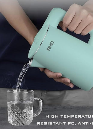 0.8L Small Electric Kettles for Boiling Water, Stainless Steel Mini Travel Kettle, 1000W Fast Boil Teapot, Boil-Dry Protection & Auto Shut-Off, Perfect For Traveling Cooking, Coffee, Tea, Eggs(Green)