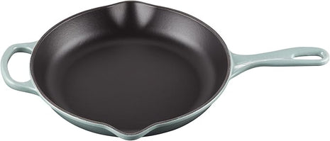 Le Creuset Enameled Cast Iron Signature Iron Handle Skillet, 10.25", Sea Salt