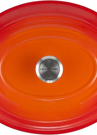 Le Creuset Enameled Cast Iron Signature Oval Dutch Oven, 9.5 qt., Flame