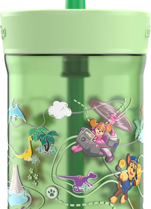 Contigo Leighton Straw Tumbler, 14 oz, Cool Lime (Dogs)