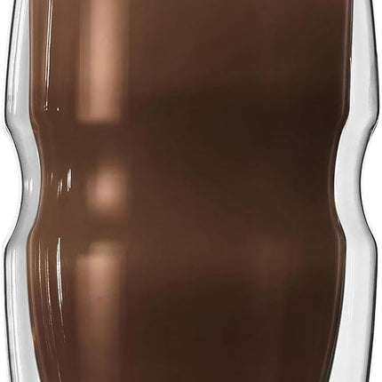 Ozeri Serafino Double Wall Insulated Beverage and Coffee Glasses, 12-Ounce, Set of 2