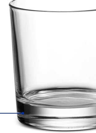 Godinger Old Fashioned Whiskey Glasses, Italian Made Drinking Glasses, Glass Cups, Whiskey Gifts - Set of 4