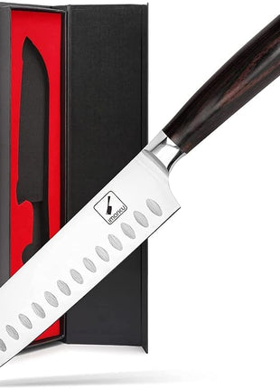 imarku Chef Knife 7 Inch Kitchen Knife Ultra Sharp Santoku Knife - 7Cr17Mov Japanese Chefs Knife, Kitchen Gadgets 2025, Apartment Essentials, Birthday Gifts for Him Her, Best Gifts for Women Men