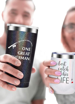 Wedding Anniversary for Couple Friend Lovers Cups Stainless Steel Wine Tumbler Travel Mug with Straw and Lid,2 Pack