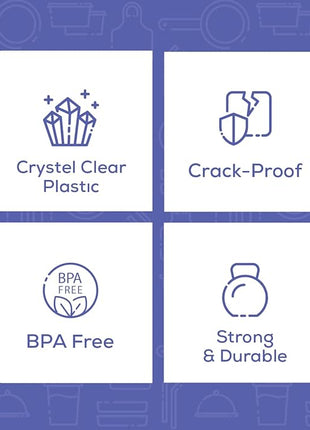 Comfy Package [18 oz. - 50 Count Clear Plastic Salad Bowls with Lids, Disposable Salad Containers - Perfect for Takeout, Salads, and Meal Prep