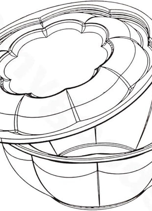 Smygoods Disposable Plastic Salad Bowls with Airtight Lids Ideal for Meal Prep, Takeout, Catering, Parties, Picnics, and Food Storage, Stackable, Leak-Proof