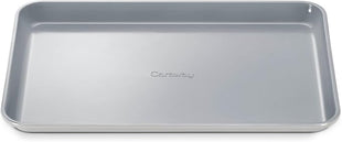 Caraway Non-Stick Ceramic Baking Sheet - Naturally Slick Ceramic Coating - Non-Toxic, PTFE & PFOA Free - Perfect for Baking, Roasting, and More - Medium (15" x 10") - Gray