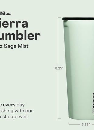 Corkcicle Classic Tumbler - Keeps Drinks Cold for 9 Hours & Hot for 3 - Triple-Insulated Stainless Steel - Holiday Tumbler Gift - 24 oz - Sage Mist