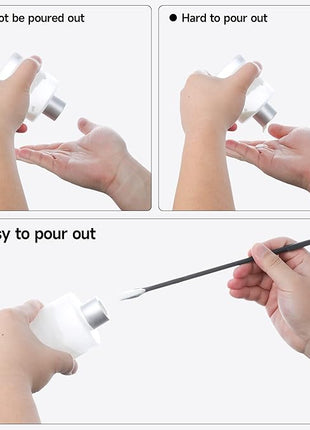 Mini Spatula Silicone Spatula Set - 4pcs Small Makeup Scrapers for Cosmetics, Reusable Beauty Tiny Tools, Thin Jar Scraper, Get the Last of the Makeup Out of the Bottle(Light Green and Black)