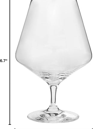 ZWIESEL GLAS Pure Cognac Glass (Set of 6), Dishwasher-Safe Tritan Crystal Glasses, Made in Germany (21 Ounce)