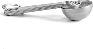 husMait Stainless Steel Measuring Cups & Spoons - 10 Piece Heavy Duty Measuring Cups & Spoons Set for Dry Foods, Spices or Liquids