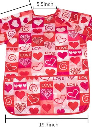 CUBACO Kids Painting Apron, 2pcs Waterproof Art Smocks For Child 3-8 Years, Kids Smocks for Painting Aprons with Long Sleeve